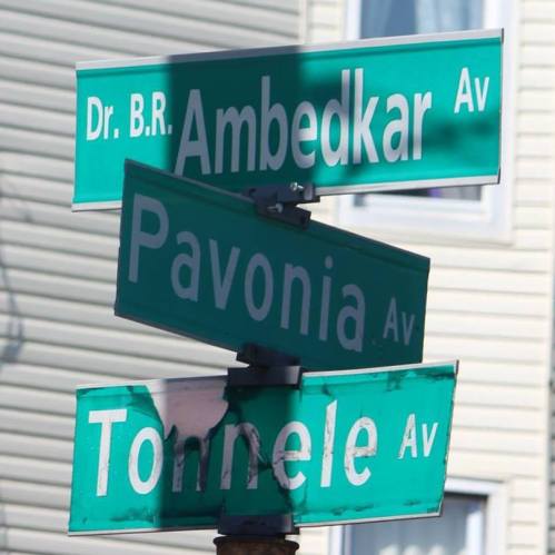 Dr. B. R. Ambedkar avenue on Tonnele and Pavonia intersection, New Jersey City, USA
