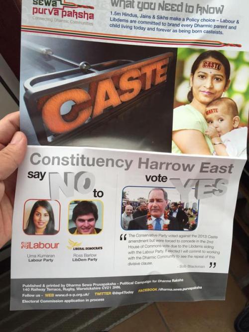 Caste in UK elections