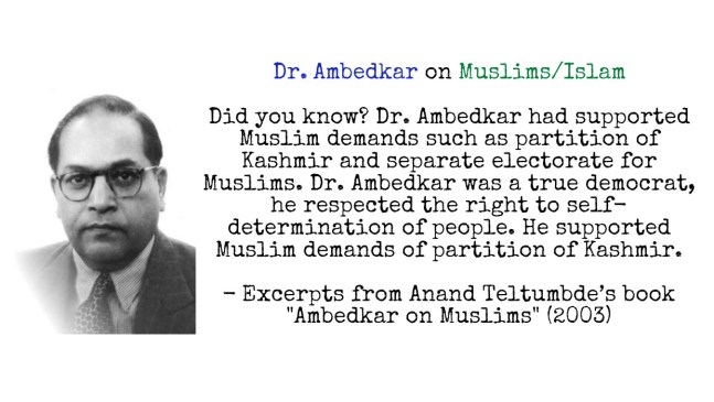 Dr. Ambedkar on muslims and islam